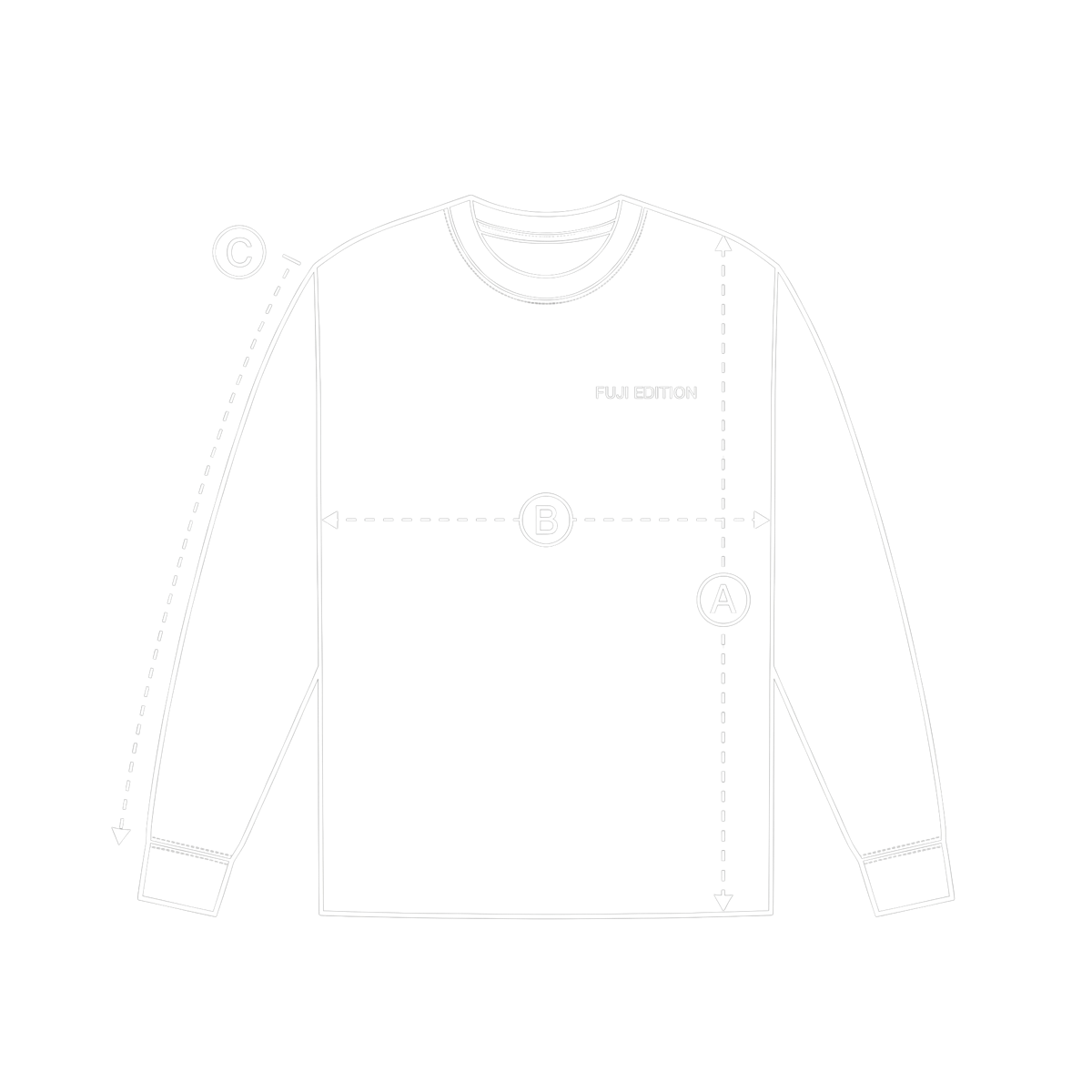 Long-Sleeve Shirt measurement guide